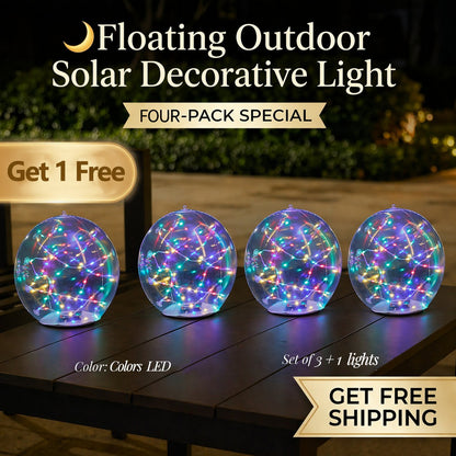✨ Floating Outdoor Solar Light🏡Elegant Ambient Lighting for Outdoors 🌙