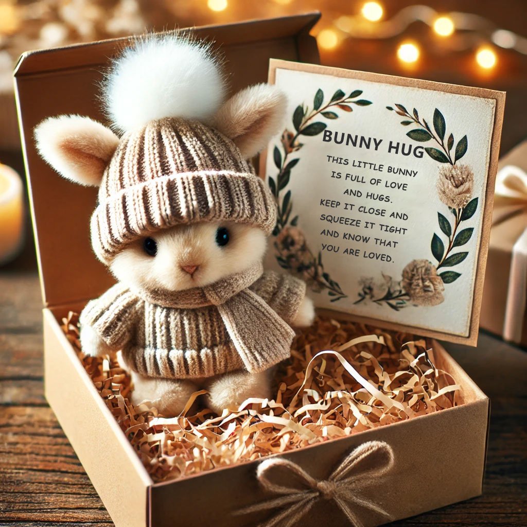 💖 Perfect Gift Deal: BUY 3 GET 1 FREE 🔥 Handmade Mini Bunny Hug – Adorable Gift to Surprise Someone 🐇🎁