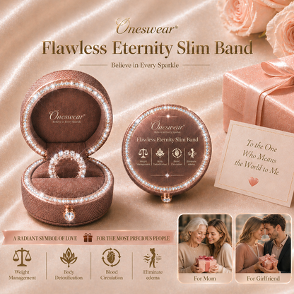 🔥💍 90% OFF TODAY: Oneswear®Flawless Eternity Slim Band – The Elegant Sparkle You Deserve ✨
