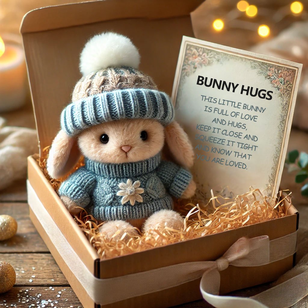 💖 Perfect Gift Deal: BUY 3 GET 1 FREE 🔥 Handmade Mini Bunny Hug – Adorable Gift to Surprise Someone 🐇🎁