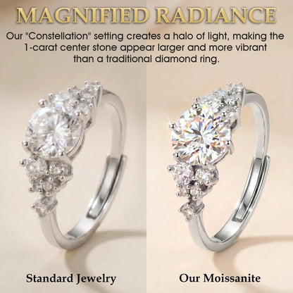 🔥Today Only: 90% OFF-Constellation 1ct Moissanite Ring – Everyday Diamond-Like Brilliance