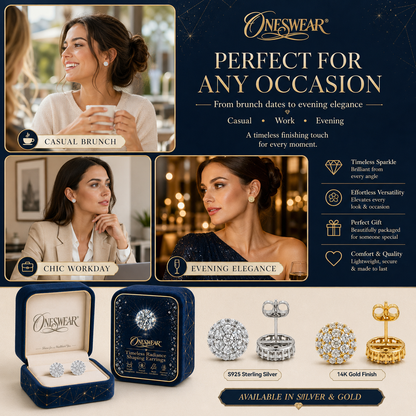 🔥 90% OFF TODAY: Oneswear® Timeless Radiance Shaping Earrings-✨Helps support weight management, reduce water retention, and promote healthy circulation