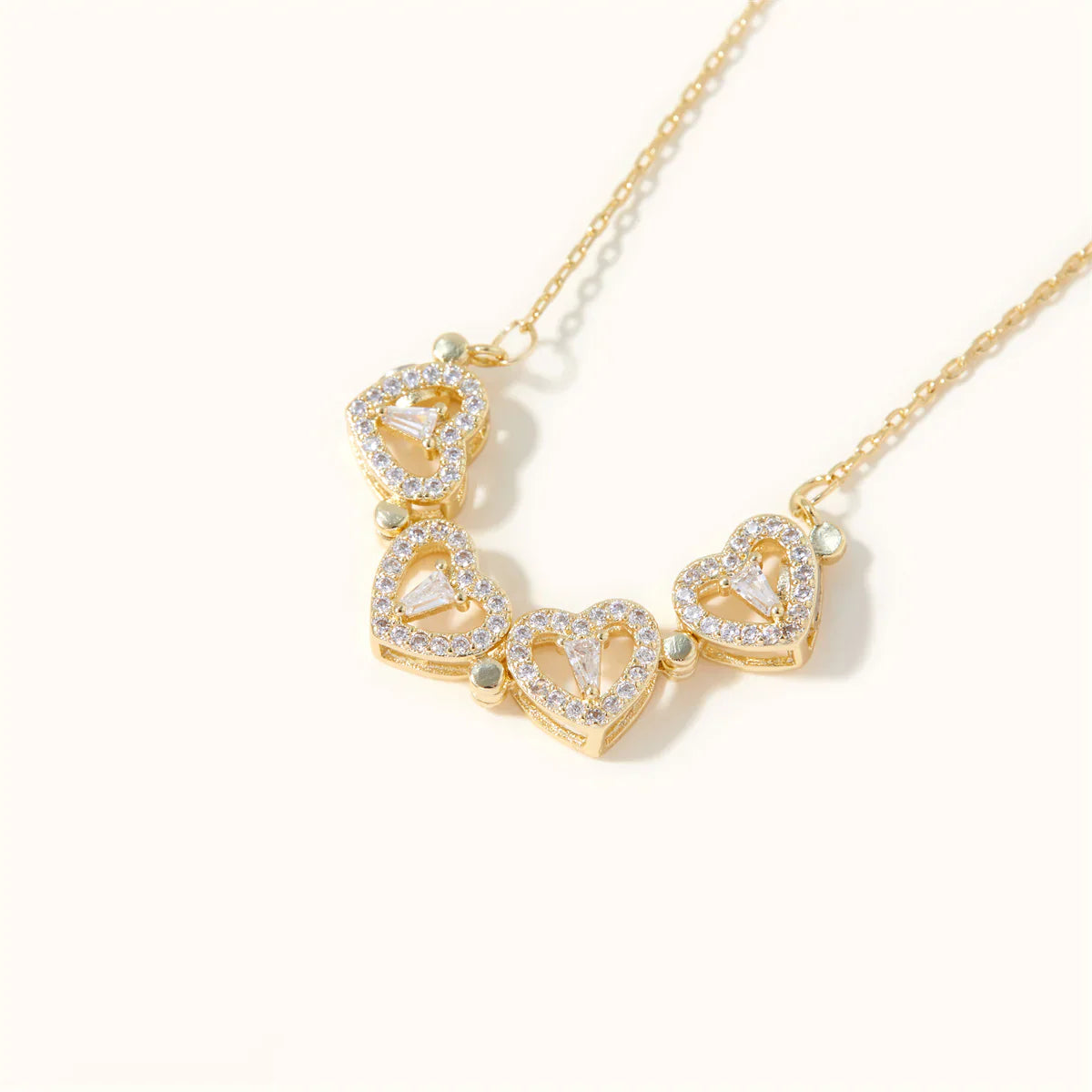 Lucky Heart Necklace – 2-in-1 Clover & Heart Pendant