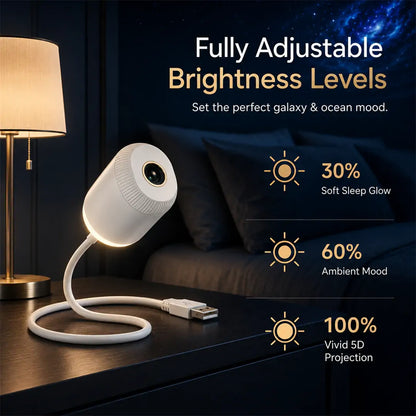 🌘Nectavira® NEXT-GEN SMART PROJECTION HD Smart Dynamic 5D Holographic Night Light Projector
