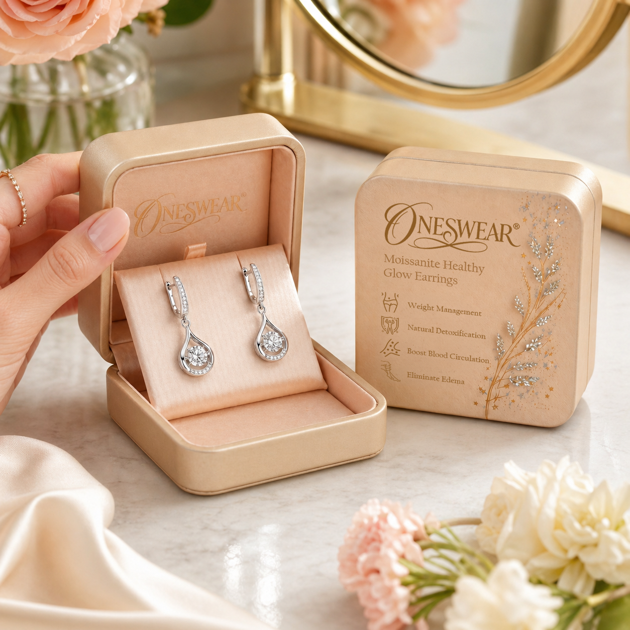 𝑂𝑛𝑒𝑠𝑤𝑒𝑎𝑟®🔥 90% OFF TODAY: 1-Carat 𝑀𝑜𝑖𝑠𝑠𝑎𝑛𝑖𝑡𝑒 𝐻𝑒𝑎𝑙𝑡ℎ𝑦 𝐺𝑙𝑜𝑤 𝐸𝑎𝑟𝑟𝑖𝑛𝑔𝑠 – The Pure S925 Comfort & Sparkle You Deserve 💖