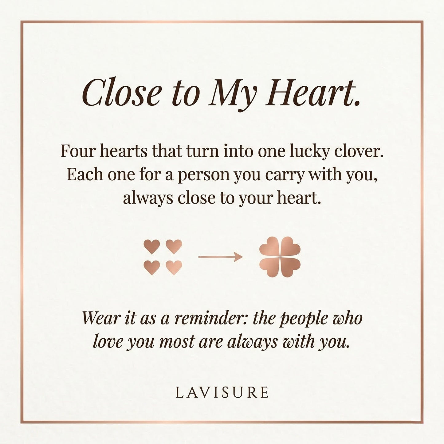 Lucky Heart Necklace – 2-in-1 Clover & Heart Pendant