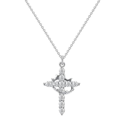 ✨ Crown Cross Necklace – Faith-Inspired Elegance for Everyday Grace ✝️